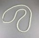 Artist Unknown Cream/Off-White Classic/Elegant 30" Long Faux Pearl Strand Necklace